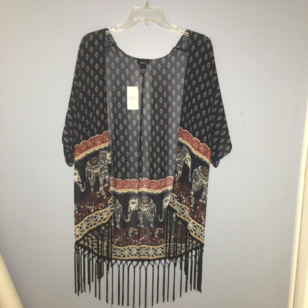 Tribal print kimonos WITH TAGS